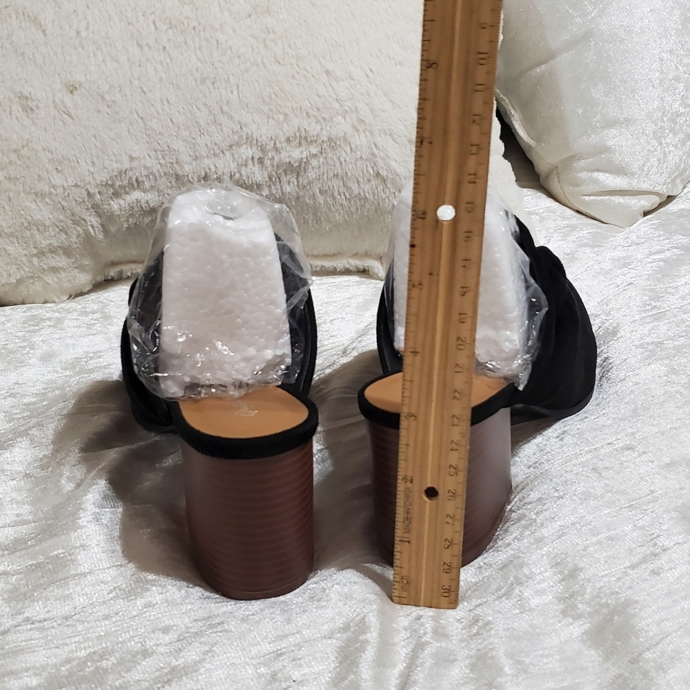 Black Nubuck slip on mules NEVER WORN! - Picture 4 of 5
